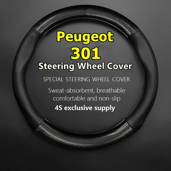 Brez Vonja Tanke Za Peugeot 301 Volan Usnja Kritje Ogljikovih Vlaken 2014 2016 2017 2018