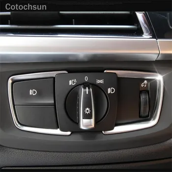 Cotochsun ABS Mat Chrome Smerniki Vklop nalepke Trim primeru Za BMW Za BMW X5 X6 F15 F30 F31 F32 F34 F35 1 2 3 4-Serija 3GT