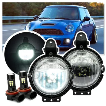 2PCS Vožnje Odbijača Direktno Zamenjajte sprednji LED Meglo Lučka W/podaljšana osvetlitev (bulb Za Mini Cooper Clubman R55 R56 Zamenljivih R57 Coupe R58 R59