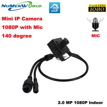 Širokokotni objektiv 2.1 mm IP kamero 1080P 2.0 MP HD spletna kamera vgrajen mikrofon CCTV Nadzor Video kamere Zaprtih P2P