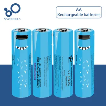 1,5 V AA Ni-Zn baterije z 2000mwh zmogljivosti in USB polnilne batteryfor oddaljen nadzor miške, majhen ventilator Električne igrače baterije