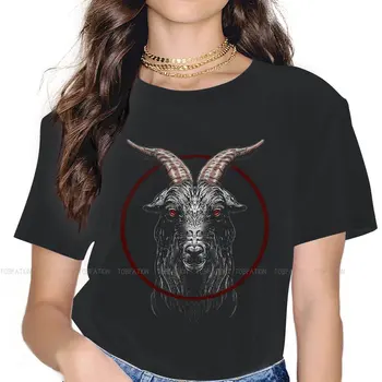 Baphomet Satan, Lucifer Ženske Majica Črna Philip Ženski zgornji deli oblačil Harajuku Smešno Tees Ženske 4XL Prevelik Tshirt