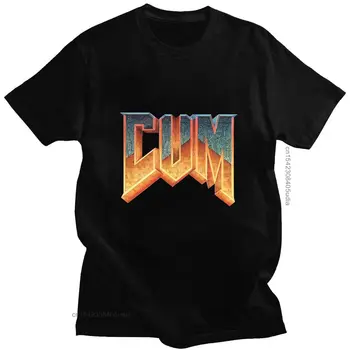 Doom Mens Tshirts Poletje Moda Priložnostne Prevelik T-Shirt Vrhovi Letnik Graphic Tee Majica za Moške Moški Bombaža T-Srajce