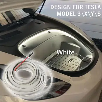 LED Avto Sprednji Prtljažnik Svetlobni Trak, Vodotesen Prilagodljiv Auto Spremenjen Razsvetljavo, Žarnice za Tesla Model 3 Model Y S X S9F4