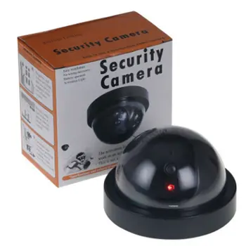 Ponaredek Dummy Kamera Dome Notranja Zunanja Simulacije Fotoaparat Home Security Nadzor Simulirani Fotoaparat, Led Monitorji