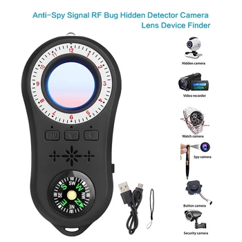 Anti-Spy nadzorna Kamera Detector Brezžični RF Signala Anti-prikrito Objektiv Kamere Poslušanje Bug Finder Napravo Gps Gsm Sledilnik Scanne