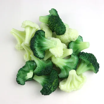 1pc Simulacije Zelenjava Cvetača Ponaredek Brokoli Umetno Hrano Model Veren Center Vzorec Dekorativni Rekviziti