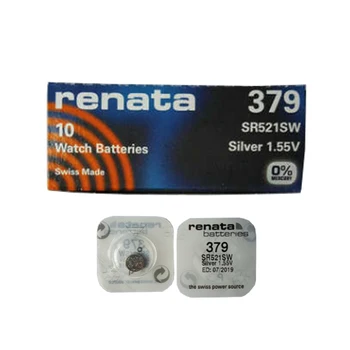 5Pcs/Veliko Renata 379 SR521SW 521 Srebro Oksidne Watch Baterije 1.55 V Bottun Celic Baterije