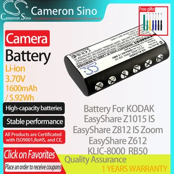 CameronSino Baterija za KODAK EasyShare Z1015 JE EasyShare Z712 JE EasyShare Z612 EasyShare Z885 ustreza RICOH DB-50 baterijo fotoaparata
