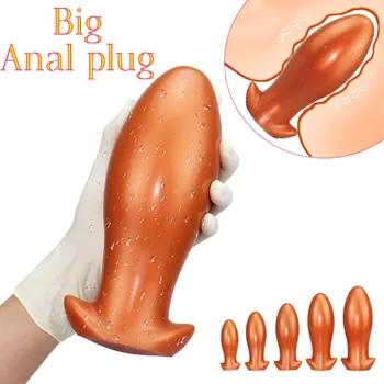 Veliko Analni Čep Erotičnih Proizvodov za Odrasle 18 Buttplug Silikonski Svečke Big Butt Plug Analne Kroglice Vaginalne in Analne Ekspanderji bdsm Igrač