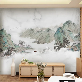 beibehang po meri Sodobne minimalistične črnilo krajine marmorja 3d stenske nalepke za ozadje TV ozadju dekoracijo salon, spalnica dekor