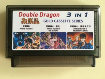 8 bit igra super Double Dragon 3 in1 ZLATO KASETA SERIJE!!