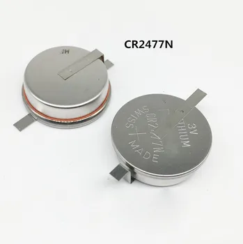 NOVO CR2477N CR2477 3V 950mah Visoko temperaturo litijeva baterija T gumb litij-Li-ion baterije SMD 2pin noge, noge, stopala weding