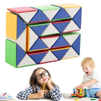 Kača Čarobno 3D Cube Igra Puzzle Twist Igrača Stranka Potovanja Otroci Antistress Polnil Stranka Naklonjena Pisane Začetku Izobraževalne Igrače