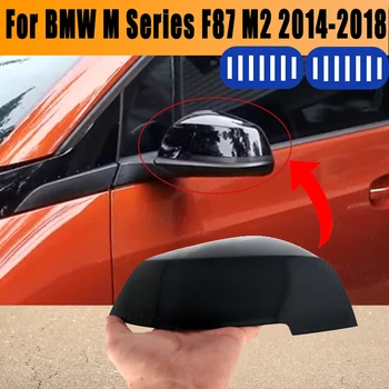 Visoka Kakovost Gloss Black Ogljikovih Vlaken Vzorec M4 Slog za BMW Serije M F87 M2 2014 2015 2017 2018 Rearview Mirror Pokrov