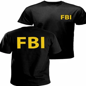 FBI Majica s kratkimi rokavi moški modela kratek rokav t shirt NAS standard plus velikost