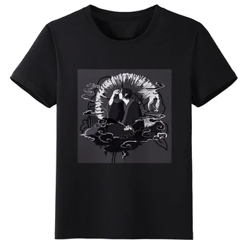 Hoozuki ne Reitetsu Anime Unisex T-shirt Poletje Bombaž Majica Kratek Rokav TEE Vrhovi Lep Vzorec Barva Črna 6 1