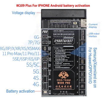 W209pro Baterije Tester za Aktiviranje Odbor Za Iphone/android Telefon Hitro Polnjenje Aktiviranje Odbor 4