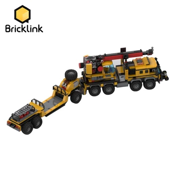 Bricklink City Ustvarjalne Džungle Tovor Tovornjak Priklopnika MOC Modela gradniki Tehnično Vozilo Avto Opeke Igrače za Otroke