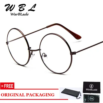 WarBLade Visoke kakovosti Retro Nov Krog Oči Očal Okvir Moški Ženske Optično Branje Očala Očala Okvir Jasno Očala Nerd 0