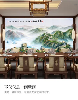 Custom-made Wan Li Great Wall Backmountain Zemljevid Ozadju Steno stensko Šef Urada Srečen Ozadje