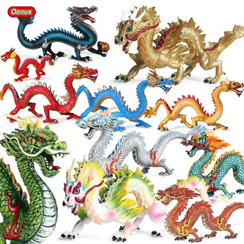 Original Klasičnih Divjak Kitajski Zmaj Dinozavri figuric Živali Model PVC Visoke Kakovosti Zbiranja Otroci Igrače Darilo 0