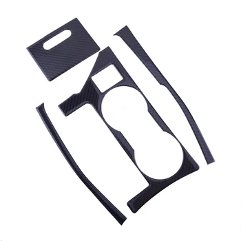Ogljikovih Vlaken Avto Notranje zadeve Center Vode Pokal Prestavna Polje Plošča Pokrov Trim Fit Set za Toyota Corolla 2014-2018 Levi Strani Pogona