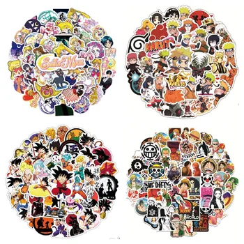 100 kozarcev Pestro Anime Nalepke Sailor Moon / En Kos / Demon Slayer/ Dragon Ball / Naruto Nalepke Lepe Nalepke Pack Laptop Kože