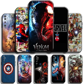 Marvel Avengers Spiderman Za Xiaomi Mi CC9 Mi CC9e Mi CC9 Pro Telefon Primeru Mehko Črno Coque Lupini Tekoče Silicij Funda