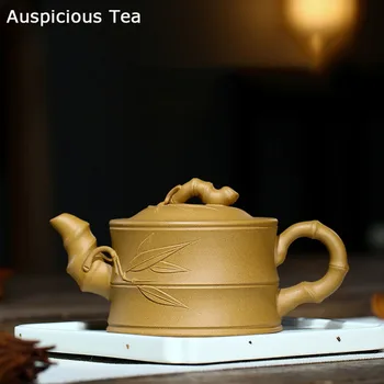 300 ml Velike zmogljivosti Yixing čaj pot vijolično gline filter Čajnik lepoto grelnik vode Surove rude Ročno Boutique Teaware darila Verodostojno 0