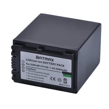 Batmax 1PC 3900mAh NP-FV100 NP FV100 NPFV100 Fotoaparat Baterija za Sony DCR-SR15 SX15 FDR-AX100 HDR-CX105 HC9 PJ10 TD20V
