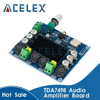IS-A105 Brezžična tehnologija Bluetooth 5.0 TDA7498 100w+100w Digitalni ojačevalnik odbor Stereo Audio OJAČEVALNIK amplificador Podpira TF Kartice AUX
