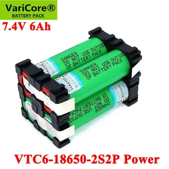 VariCore 5V/7.4 V 18650 VTC6 2S2P 6000mAh 20 amperov Za brezžično Izvijač baterije DIY vara baterije