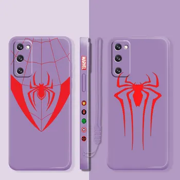 Marvel Spider Man Rdeče Boj Oblačila Tekočina Za Samsung Galaxy S21 S22 S20 FE Ultra S10 S8 S9 Plus S10e Opomba 20 10 Lite Primeru