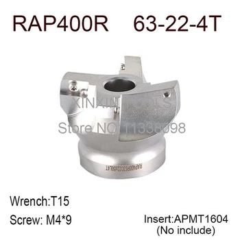 RAP400R 63-22-4T 75 Visoko Stopnjo Pozitivne Obraz Mlin Rezanje Premer Za APMT1604 vložki