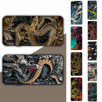 Dragon Živali Vzorec Primeru Telefon za Samsung Opomba 5 7 8 9 10 20 pro lite plus ultra A21 12 72