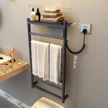 Ogrevanje na brisačo rack gospodinjski kopalniške opreme Globoka siva thermostatic sušenje frotir rack brisačo toplejše