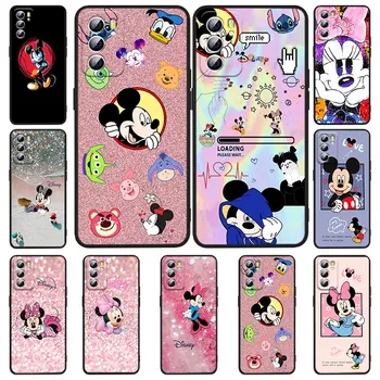 Disney mickey mouse estilo Primeru Telefon Za NASPROTNEGA Realme 5 6i 6s 7 7i(Globalno) 8 8i Pro 5G Realme Narzo 50A Narzo 50i Črna Mehka