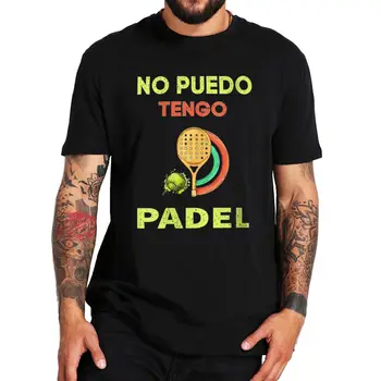 Vintage ne morem, sem Padel In Tenis T-shirt Smešno Športne Žoge Ljubitelje Retro Tee Vrh EU Velikost Poletje Bombaž Majica s kratkimi rokavi Moški Ženske
