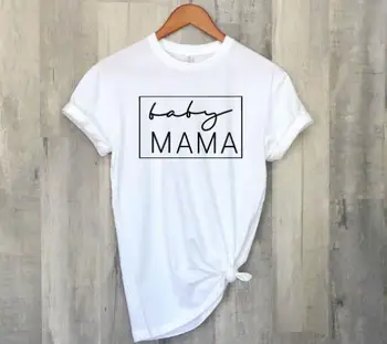 Napoved Ženske Mama Darilo Majico Tumblr Moda Kratek Rokav Tee O-vratu Mehka Vrhovi T-majice Baby Mama Nosečnosti TShirt