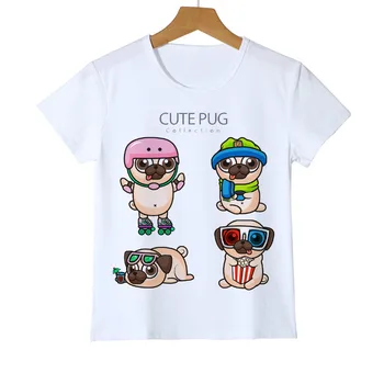 Novo Otroci Oblačila Pes Živali, Risanke 3D majica s kratkimi rokavi za Dekle, Fant, Kratek Rokav Za Otroke Kuža Psi Anime Doggy Risanka T-shirt
