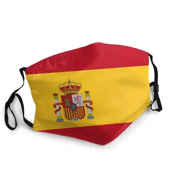 Zastavo Masko Proti Prahu Stroj Španski Patriotske Masko Zaščitni Pokrov Unisex Respirator Usta-Žarilna