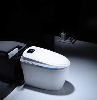 Smart Školjko Sedeža, Elektronski Bide Čisto in Suho Seat Ogrevanje WC Inteligentni Školjko Sedeža, Led Luči, Keramični WC Sanitarni Izdelki Wc