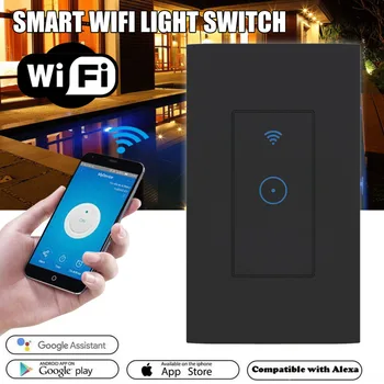 Smart LED Luči Dimmer WiFi Steno Touch Stikalo za Google Doma Alexa App Čas 0