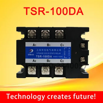 100A DC nadzor AC tri faze Polprevodniški rele TSR-100DA 480V 3 faza 0