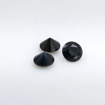 Naravno Črna Agate Krog Cut-6,0 mm Obroč Uhan Nakit Golih Kamnitih Podolgovat Proizvajalec