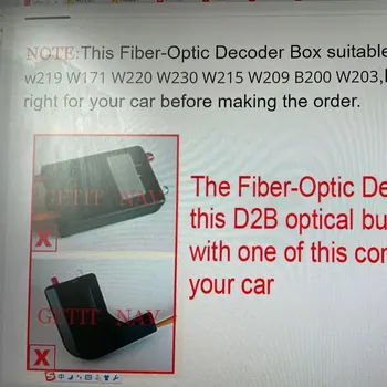 OPTIČNO OJAČEVANJE Fiber-Optic Dekoder Polje Za BENZ sl/e/Cls/Clk/Class W211 w219 W171 W220 W230 W215 W209 B200 W203 AVTO, Avto DVD-Pl