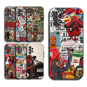 Marvel Comics Telefon Primerih Za Samsung Galaxy S22 S22 Ultra S20 Lite S20 Ultra S21 S21 FE S21 Plus Ultra Primerih Funda Zadnji Pokrovček 0