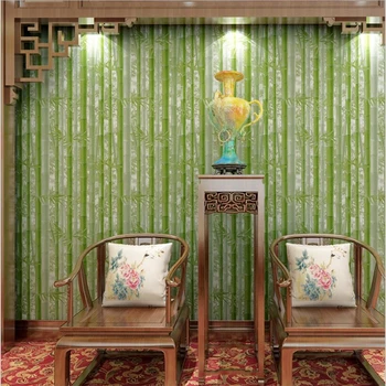 beibehang Sodobno minimalistično simulacije bambusa zelena bambusa zeleni vrtni ozadje spalnica študija dnevna soba Kitajski ozadje