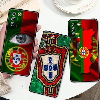Portugalska zelena rdeča Zastava Primeru Telefon Za Samsung S21 S22 S10 S20 S8 Opomba 20 A8 A9 A73 A71 A53 M52 A32 A33 Ultra Plus FE